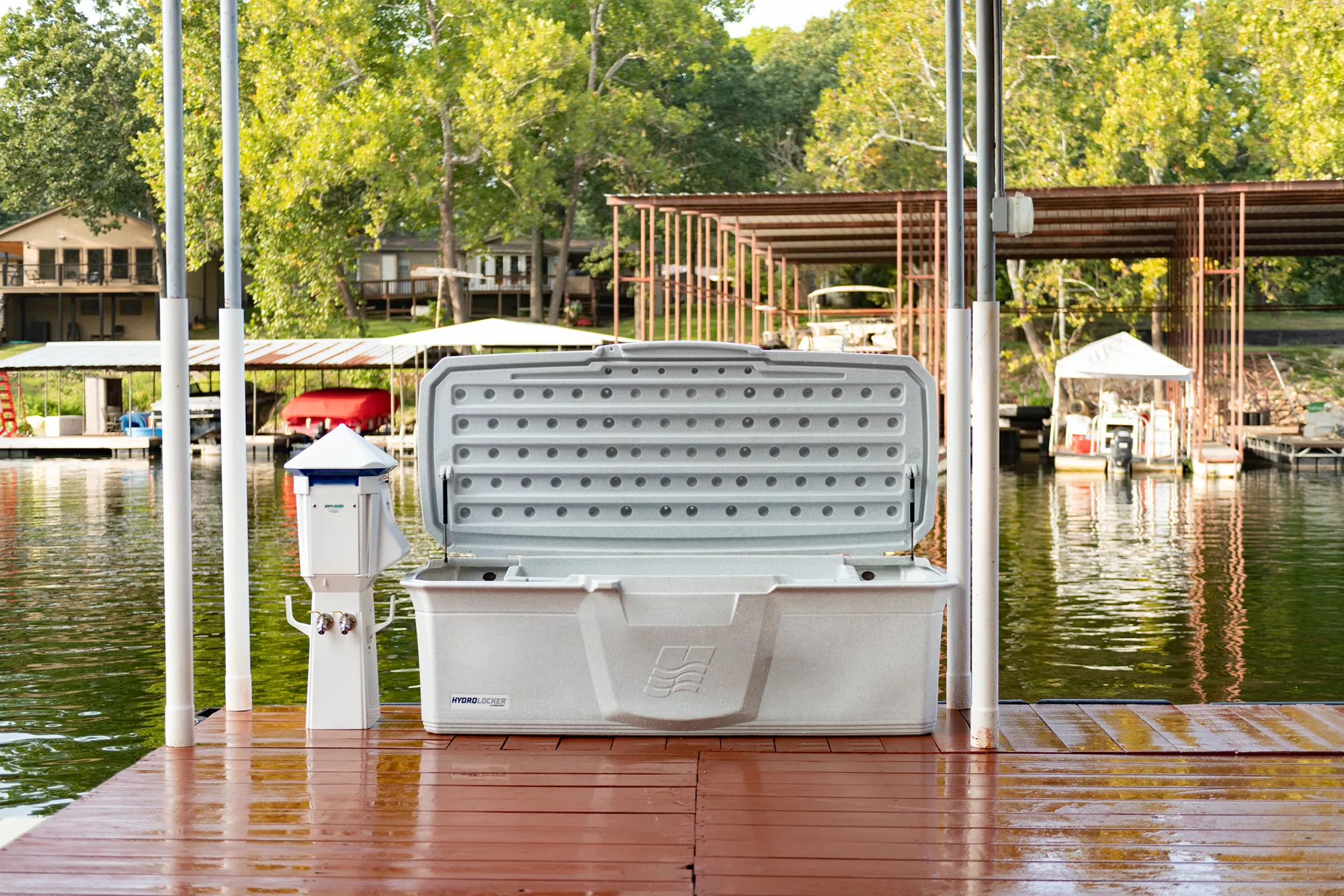 HydroLockers®: Dock Storage Lockers for Boaters | HydroHoist